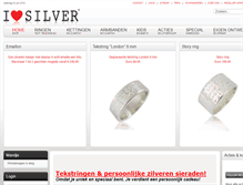 Tablet Screenshot of ilovesilver.nl